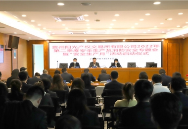 貴州陽(yáng)光產(chǎn)權交易所有限公司召開(kāi)2022年第二季度安全生產(chǎn)及消防安全工作專(zhuān)題會(huì )暨“安全生產(chǎn)月”活動(dòng)啟動(dòng)會(huì )