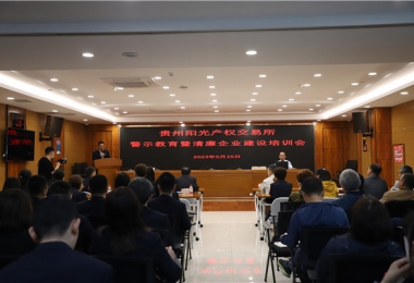 切實(shí)依法履職  遠離職務(wù)犯罪——貴州陽(yáng)光產(chǎn)權交易所開(kāi)展職務(wù)犯罪警示教育培訓