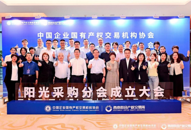 貴州陽(yáng)光產(chǎn)權交易所參加中國企業(yè)國有產(chǎn)權交易機構協(xié)會(huì )陽(yáng)光采購分會(huì )成立大會(huì )