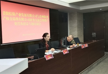 業(yè)務(wù)培訓促提升  交流互鑒促發(fā)展——貴州陽(yáng)光產(chǎn)權交易所與貴陽(yáng)綜保產(chǎn)發(fā)公司開(kāi)展業(yè)務(wù)培訓交流