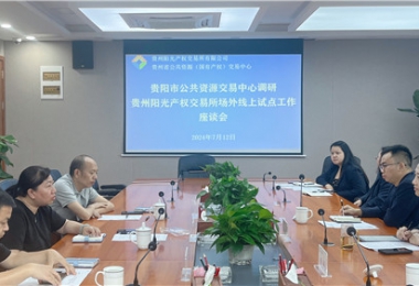 貴陽(yáng)市公共資源交易中心調研指導貴州陽(yáng)光產(chǎn)權交易所場(chǎng)外線(xiàn)上開(kāi)標試點(diǎn)工作