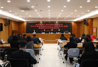 貴州陽(yáng)光產(chǎn)權交易所2024年第四季度安全生產(chǎn)（消防安全）暨消防培訓會(huì )