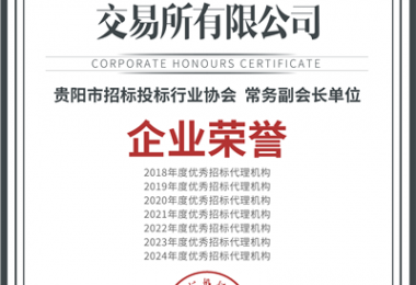 喜報！“七連冠”！貴州陽(yáng)光產(chǎn)權交易所再獲“優(yōu)秀招標代理機構”殊榮